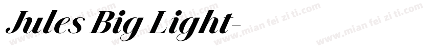 Jules Big Light字体转换